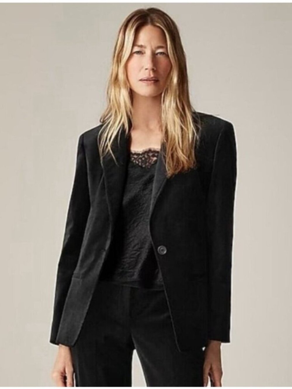 J. Crew Alfie Blazer in Gramercy Twill Black Size 2